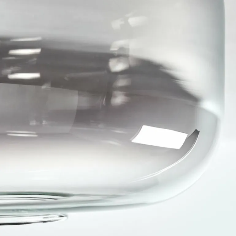 Boza Plafonnier Chrome, Clair, Fumé, 1 lumière