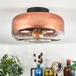 Boza Plafonnier Clair, Cuivré, 1 lumière