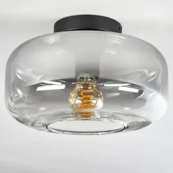 Boza Plafonnier Clair, Fumé, 1 lumière