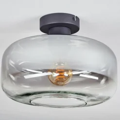 Boza Plafonnier Clair, Fumé, 1 lumière