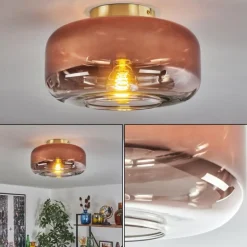 Boza Plafonnier Laiton, 1 lumière