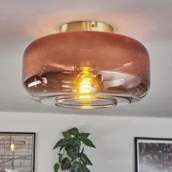 Boza Plafonnier Laiton, 1 lumière