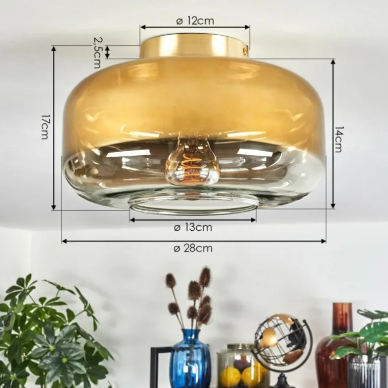 Boza Plafonnier Laiton, 1 lumière