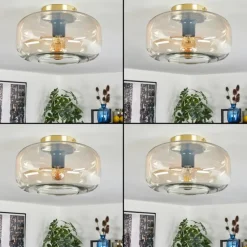 Boza Plafonnier Laiton, 1 lumière