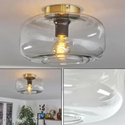 Boza Plafonnier Laiton, 1 lumière