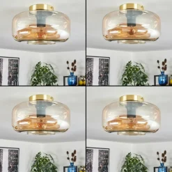 Boza Plafonnier Laiton, 1 lumière
