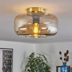 Boza Plafonnier Laiton, 1 lumière