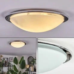 Brena Plafonnier Argenté, 2 lumières