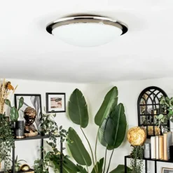 Brena Plafonnier LED Nickel mat, 1 lumière