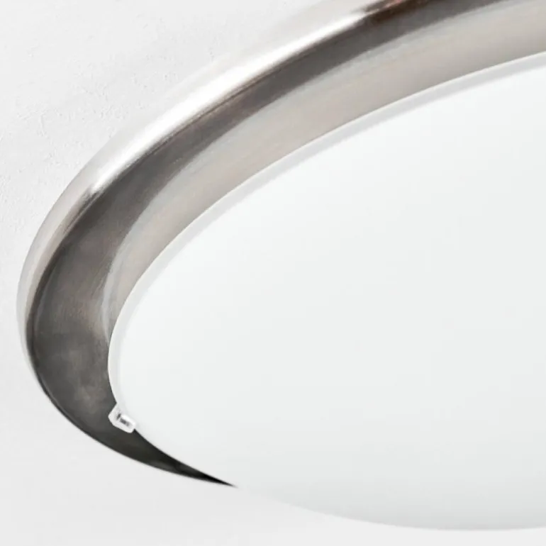 Brena Plafonnier LED Nickel mat, 1 lumière