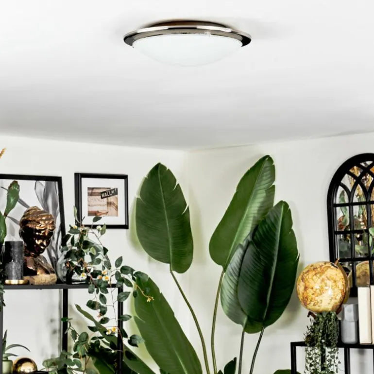 Brena Plafonnier LED Nickel mat, 1 lumière