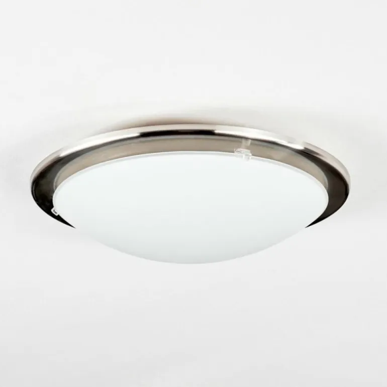 Brena Plafonnier LED Nickel mat, 1 lumière