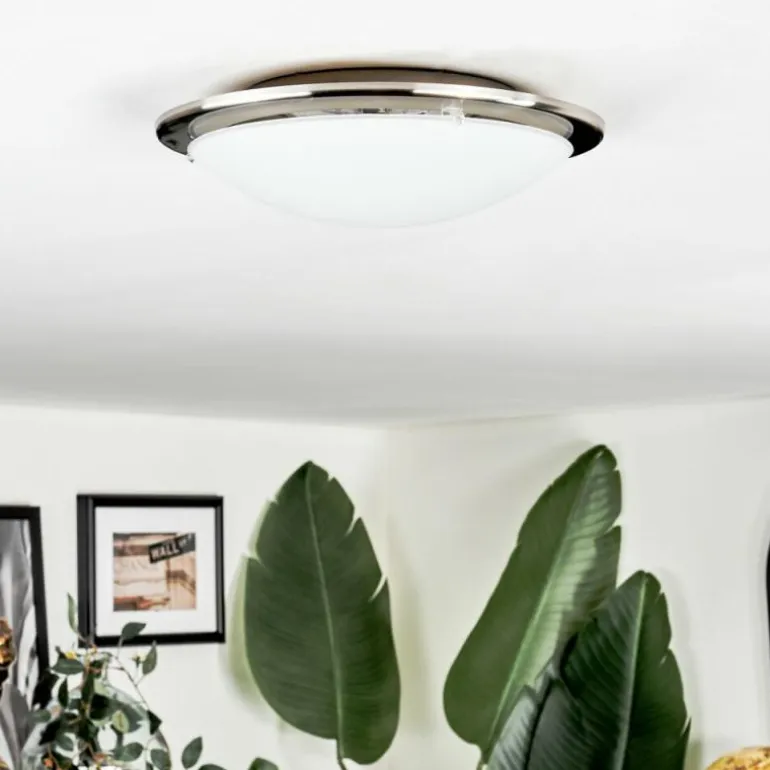 Brena Plafonnier LED Nickel mat, 1 lumière