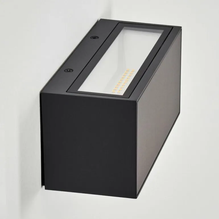 Brydebjerg Lampe murale d´extérieur, Luminaire Up & Down, Applique murale LED Noir, 1 lumière