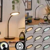 Buktrup Lampe de bureau, Lampe à poser LED Noir, 1 lumière