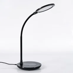 Buktrup Lampe de bureau, Lampe à poser LED Noir, 1 lumière