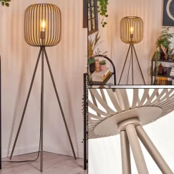 Bystrup Lampadaire Beige, Sable, 1 lumière