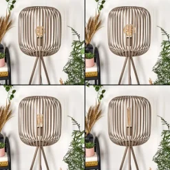 Bystrup Lampadaire Beige, Sable, 1 lumière