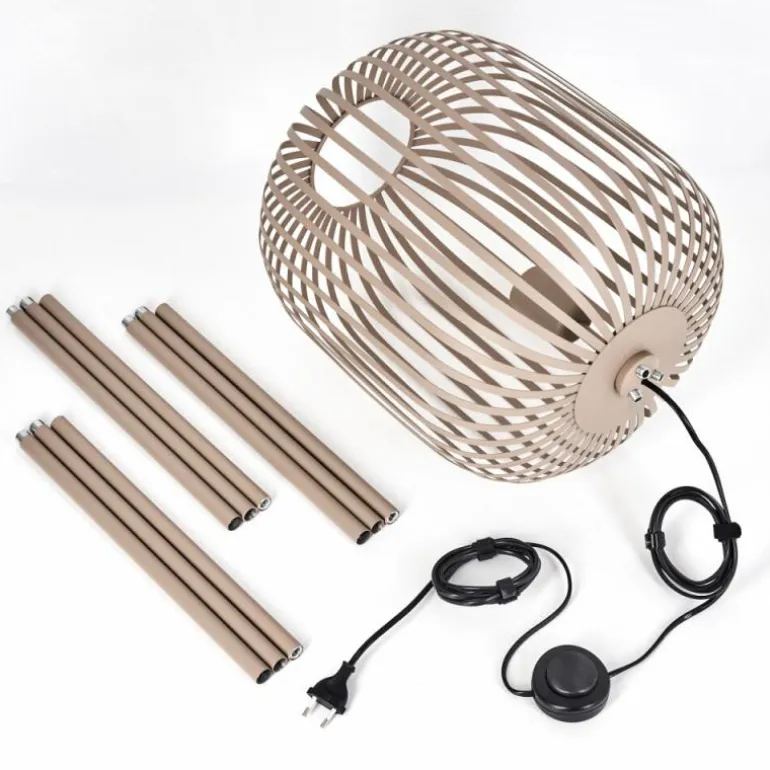 Bystrup Lampadaire Beige, Sable, 1 lumière