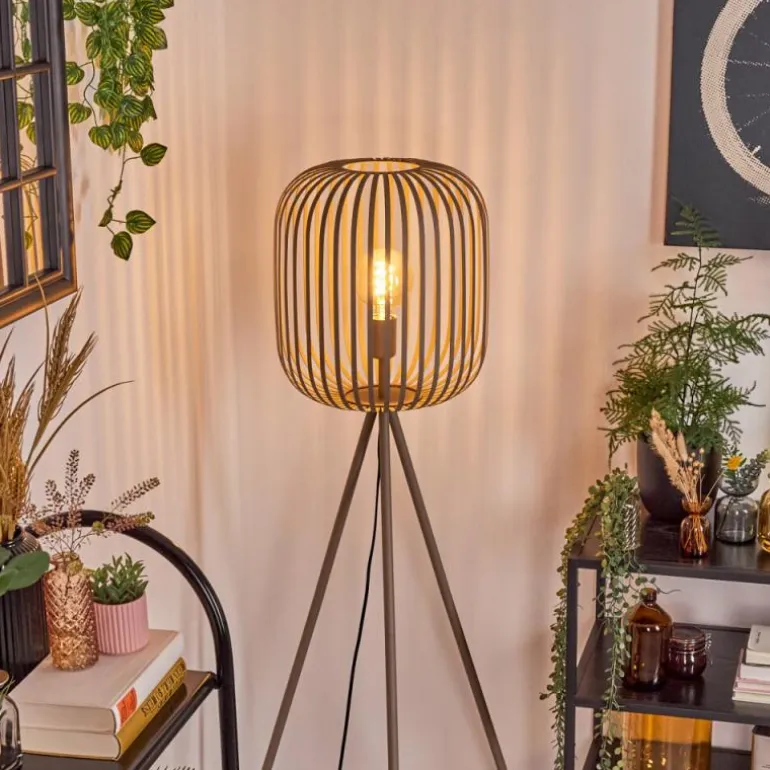 Bystrup Lampadaire Beige, Sable, 1 lumière
