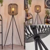 Bystrup Lampadaire Noir, 1 lumière