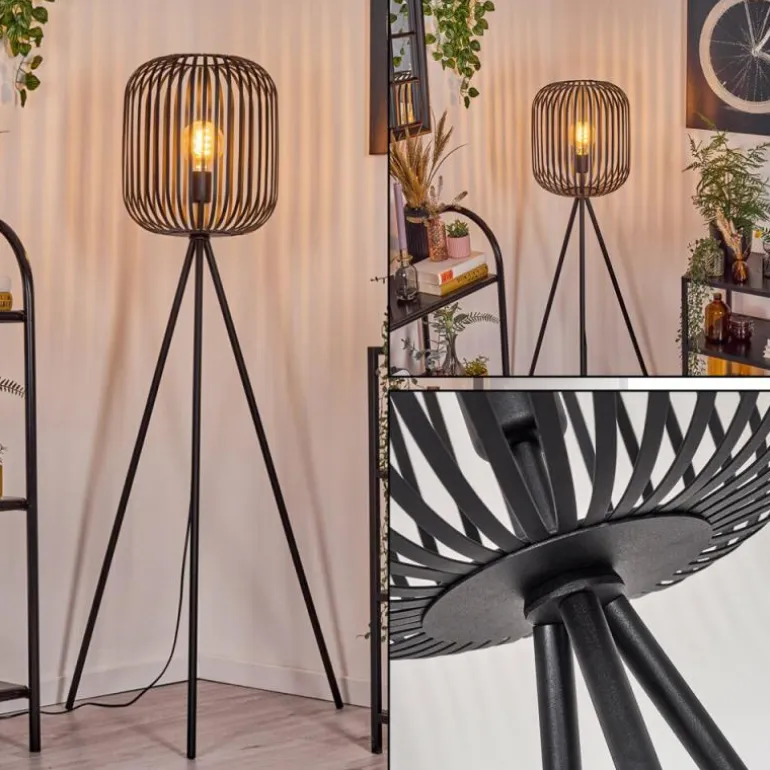 Bystrup Lampadaire Noir, 1 lumière