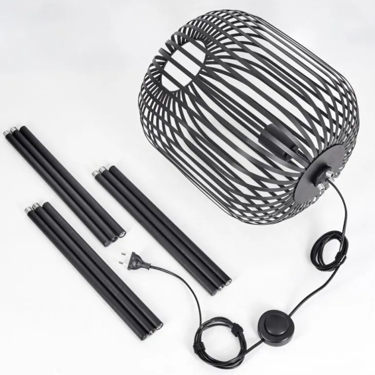 Bystrup Lampadaire Noir, 1 lumière