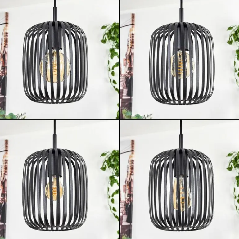 Bystrup Suspension, Suspension Noir, 3 lumières