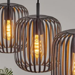 Bystrup Suspension, Suspension Noir, 3 lumières