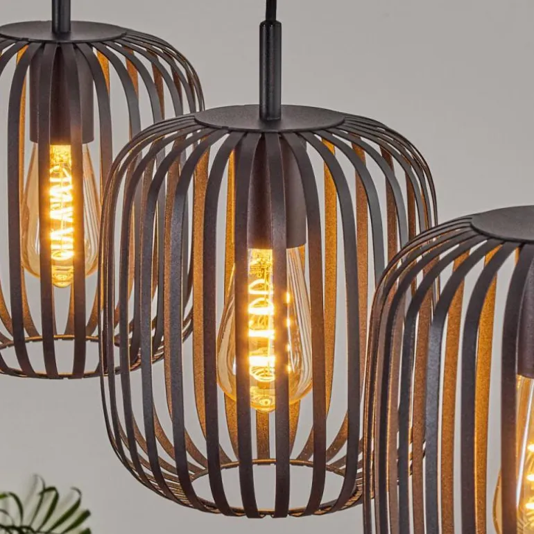Bystrup Suspension, Suspension Noir, 3 lumières