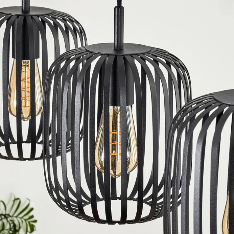 Bystrup Suspension, Suspension Noir, 3 lumières