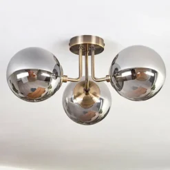 Cabalonga Plafonnier, Boule lumineuse Laiton, 3 lumières