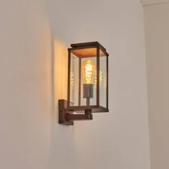 Cadafaes Lampe murale d´extérieur Rouille, 1 lumière