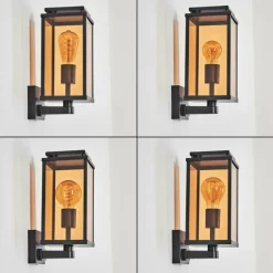 Cadafaes Lampe murale d´extérieur Noir, 1 lumière