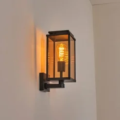 Cadafaes Lampe murale d´extérieur Noir, 1 lumière