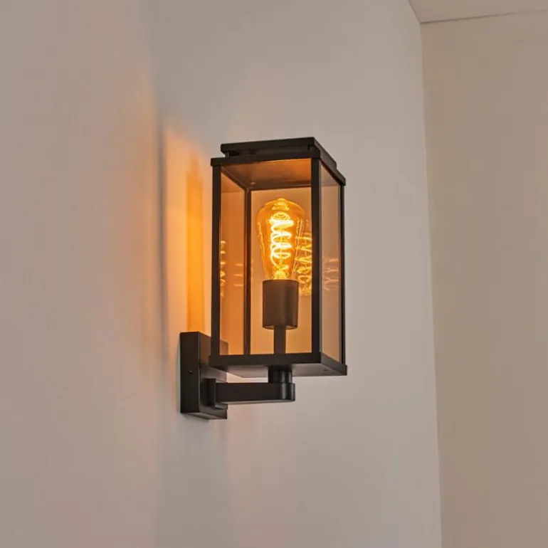 Cadafaes Lampe murale d´extérieur Noir, 1 lumière