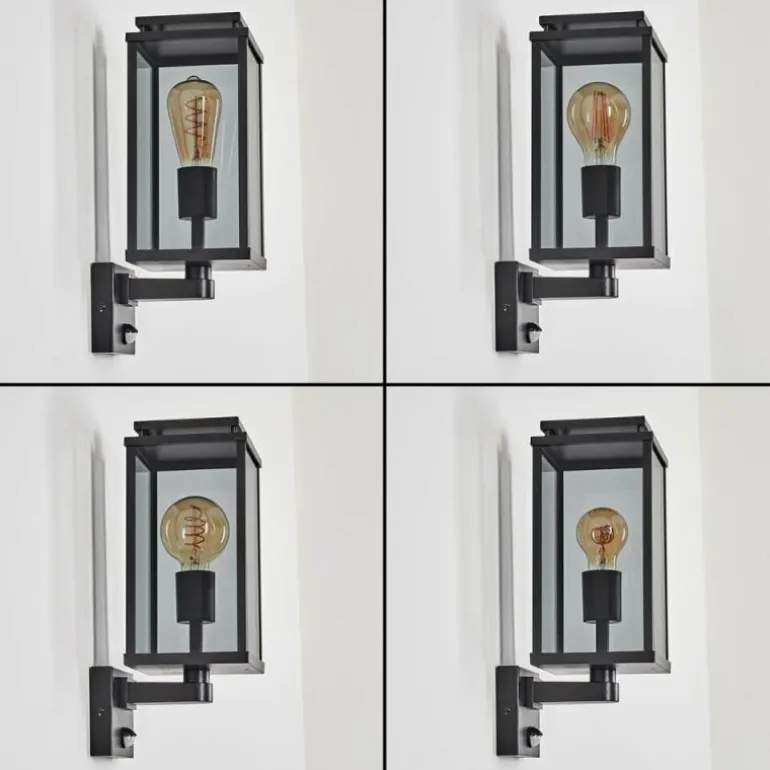 Cadafaes Lampe murale d´extérieur Noir, 1 lumière, Détecteur de mouvement