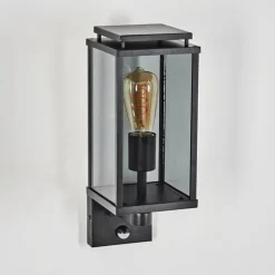Cadafaes Lampe murale d´extérieur Noir, 1 lumière, Détecteur de mouvement