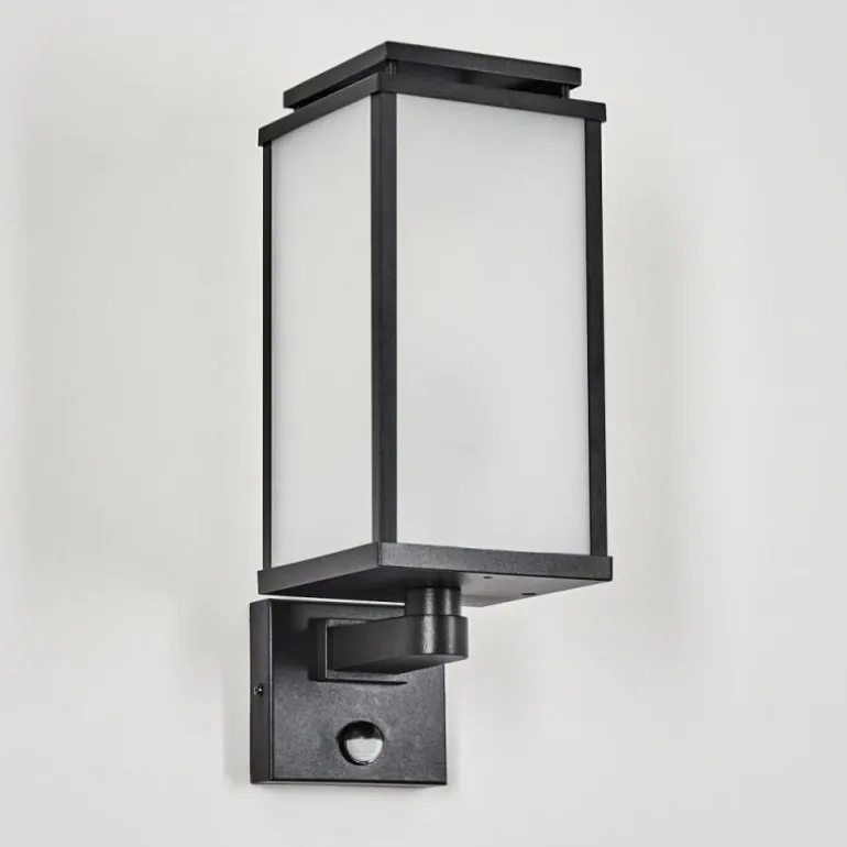 Cadafaes Lampe murale d´extérieur Noir, 1 lumière, Détecteur de mouvement