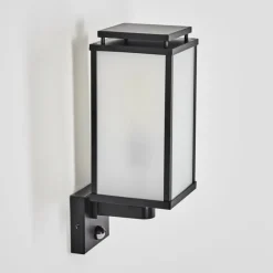 Cadafaes Lampe murale d´extérieur Noir, 1 lumière, Détecteur de mouvement