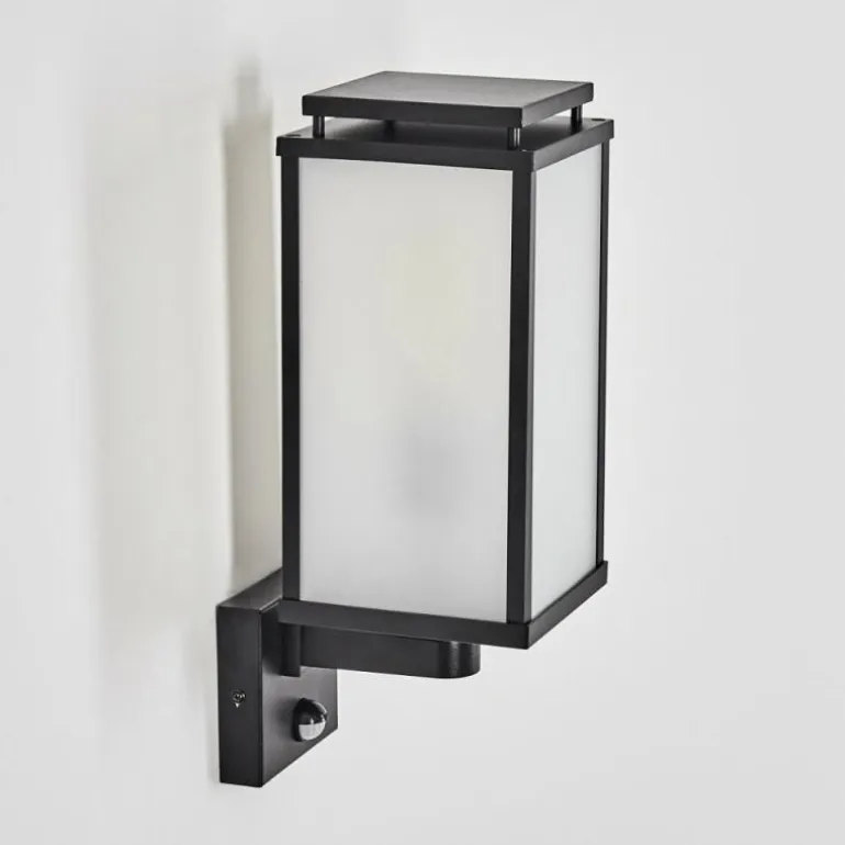 Cadafaes Lampe murale d´extérieur Noir, 1 lumière, Détecteur de mouvement