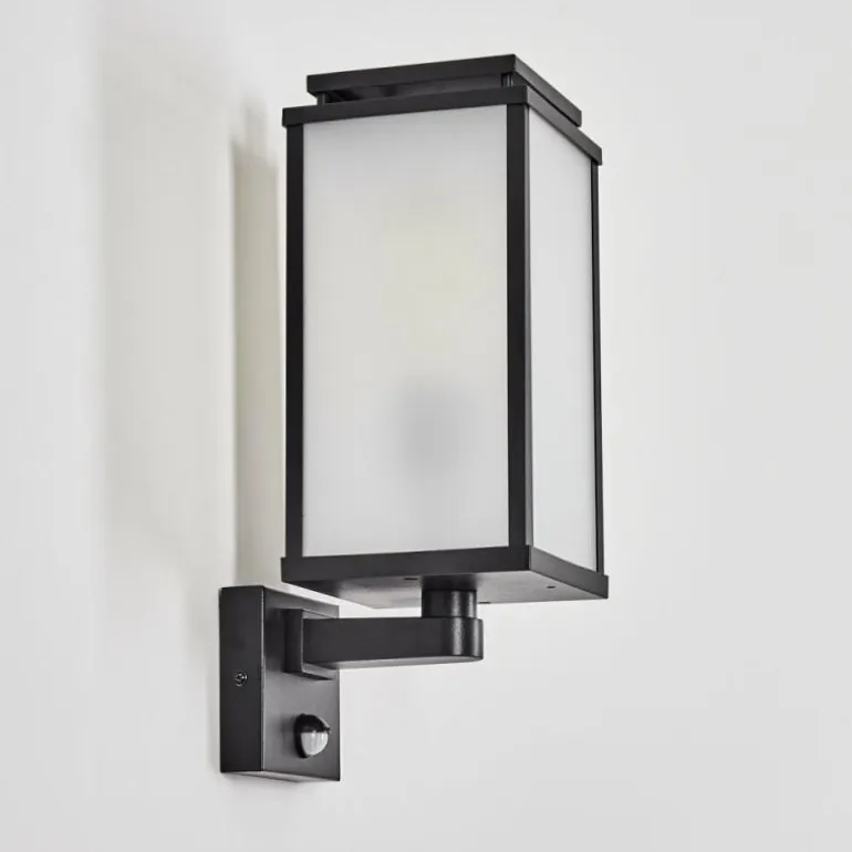 Cadafaes Lampe murale d´extérieur Noir, 1 lumière, Détecteur de mouvement