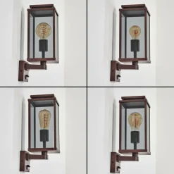 Cadafaes Lampe murale d´extérieur Rouille, 1 lumière, Détecteur de mouvement