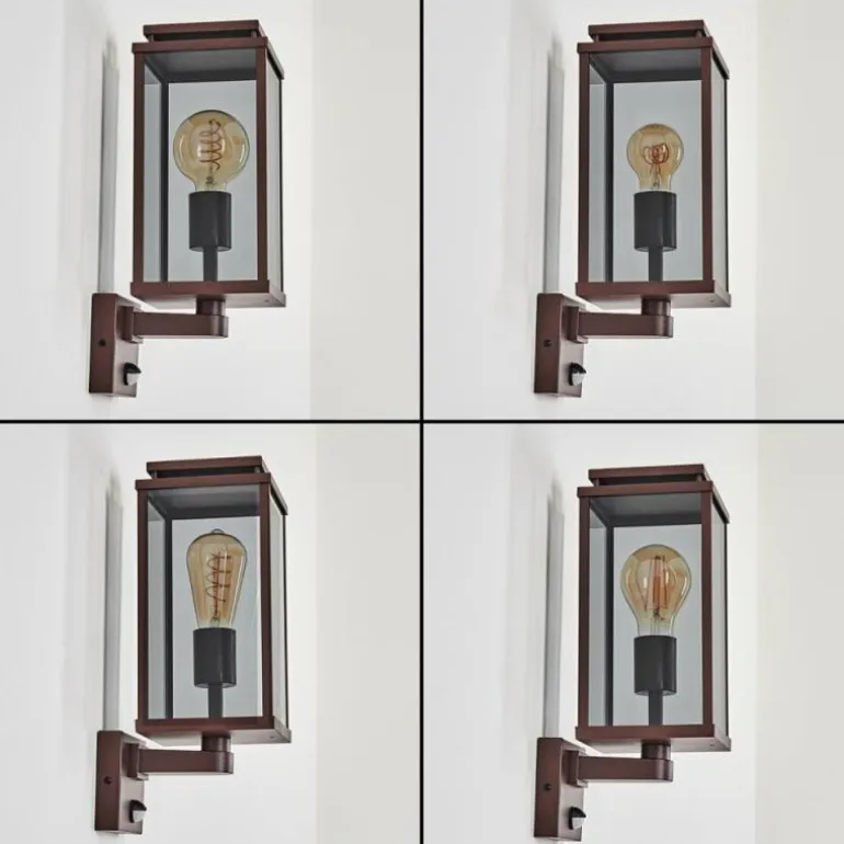 Cadafaes Lampe murale d´extérieur Rouille, 1 lumière, Détecteur de mouvement