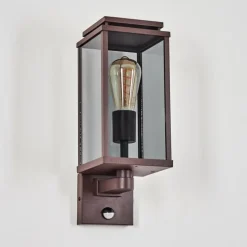 Cadafaes Lampe murale d´extérieur Rouille, 1 lumière, Détecteur de mouvement