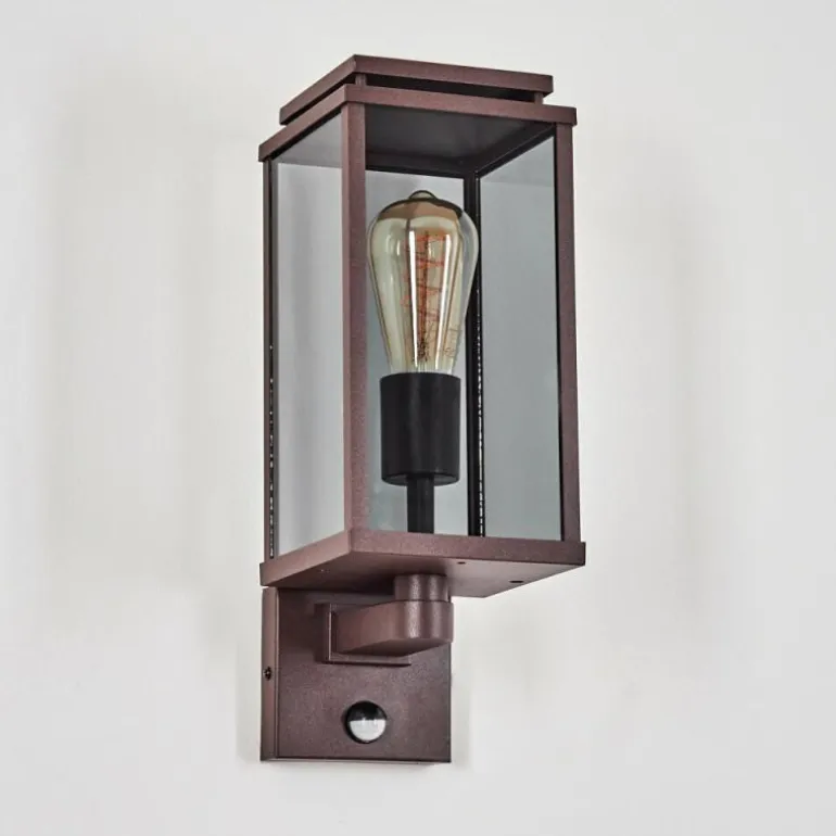 Cadafaes Lampe murale d´extérieur Rouille, 1 lumière, Détecteur de mouvement