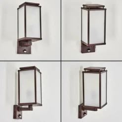 Cadafaes Lampe murale d´extérieur Rouille, 1 lumière, Détecteur de mouvement