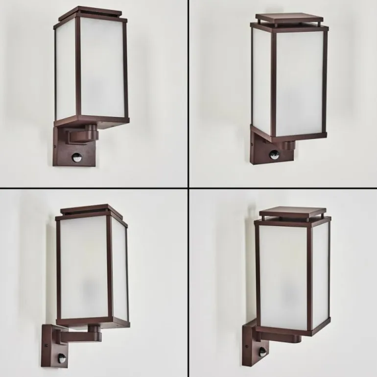 Cadafaes Lampe murale d´extérieur Rouille, 1 lumière, Détecteur de mouvement