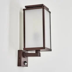 Cadafaes Lampe murale d´extérieur Rouille, 1 lumière, Détecteur de mouvement
