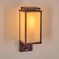 Cadafaes Lampe murale d´extérieur Rouille, 1 lumière, Détecteur de mouvement